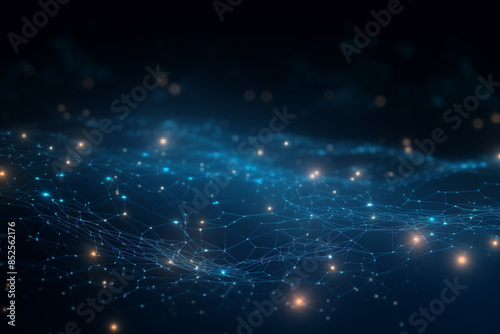 Abstract technology mesh digital line electronic network data innovation concept background.