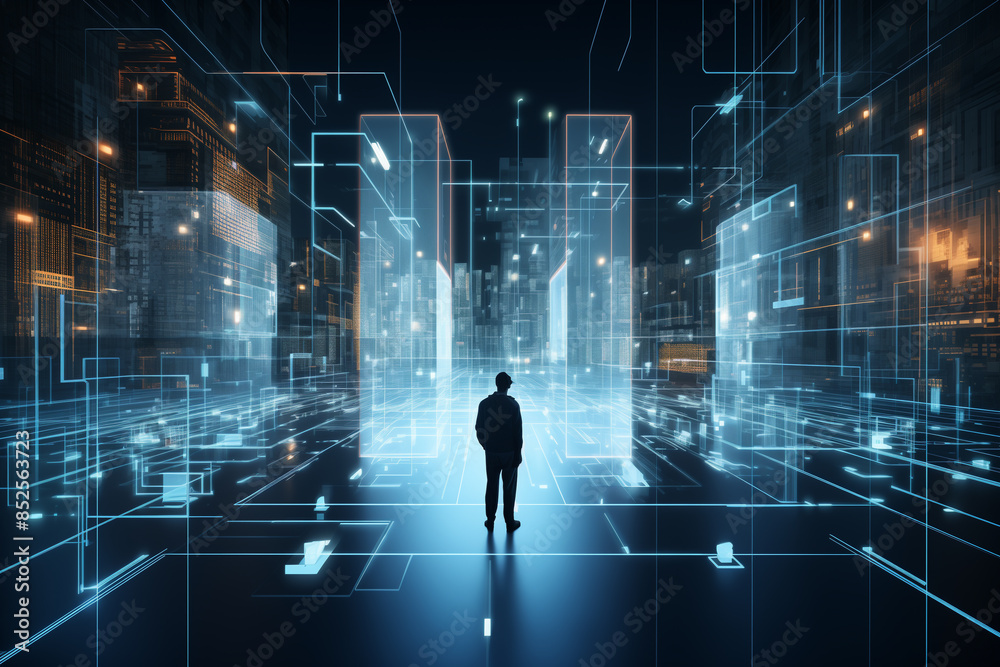 Abstract technology digital line electronic network data innovation concept background. Abstract technology digital line electronic network data innovation concept background.