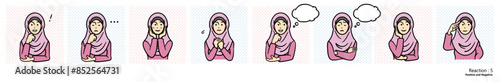 ダイバーシティのイラスト（ヒジャブの女性）｜リアクション5
