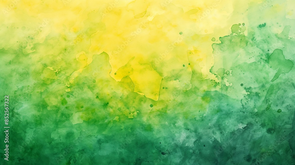 Fototapeta premium green yellow watercolor gradient background