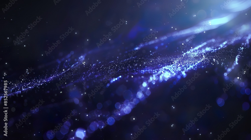 Abstract futuristic background with glowing particles and dots on dark blue, perfect for science or tech banner design, business presentations, and tech conferences. Abstract futuristic background with glowing particles and dots on dark blue, perfect for science or tech banner design, business presentations, and tech conferences.
