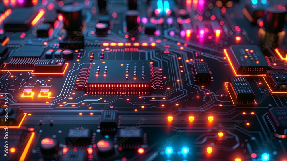 an abstract hardware board an abstract hardware board