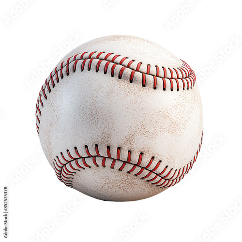 Wallpaper Mural Close-up Minimalist White Baseball with Red Stitching on Black Background Torontodigital.ca