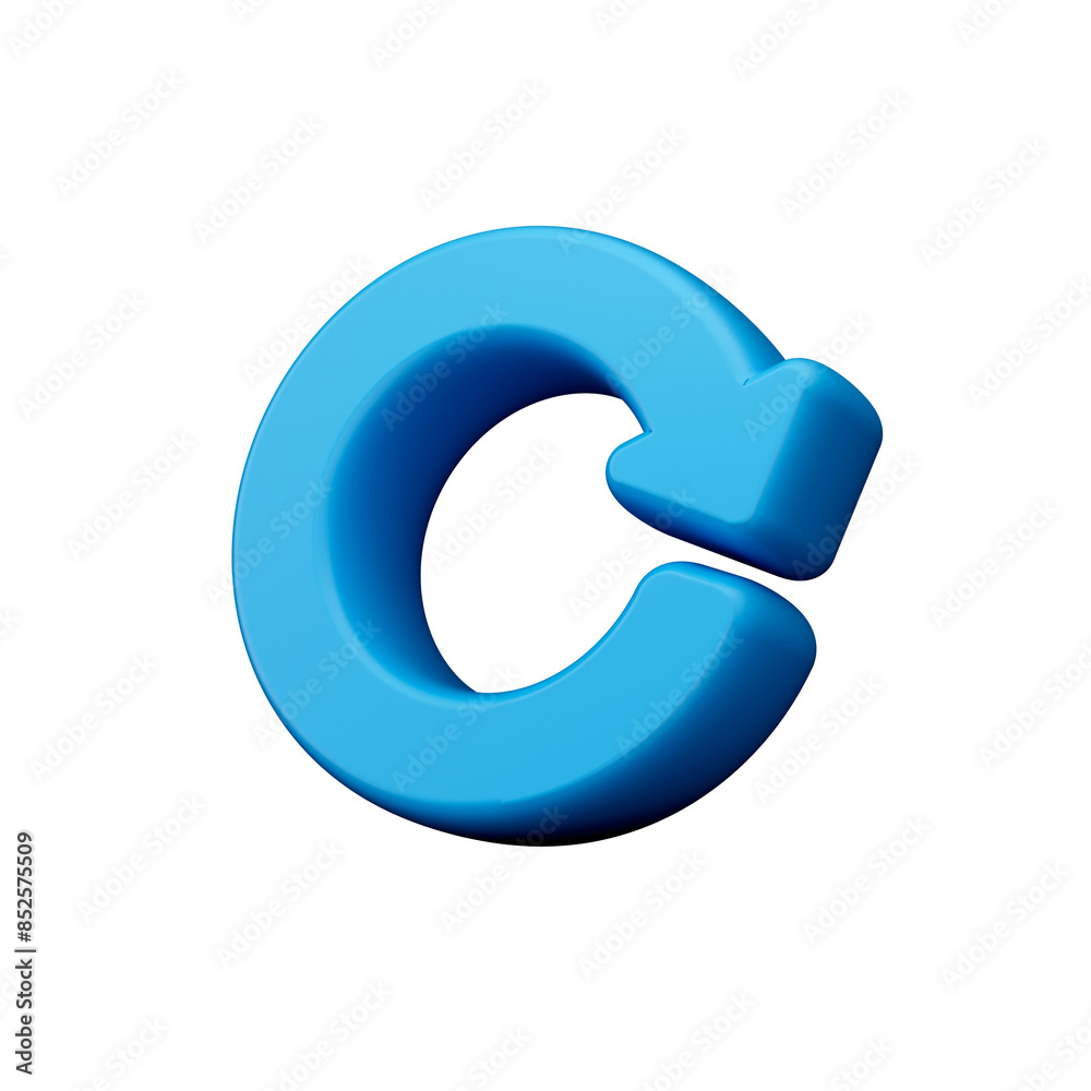 Blue refresh circle arrows icon Update symbol 3d illustration
Blue refresh circle arrows icon Update symbol 3d illustration