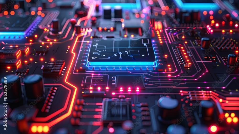 an abstract hardware board an abstract hardware board