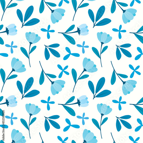 Flowers and leaves 