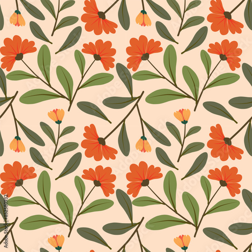 Flower and leaf 