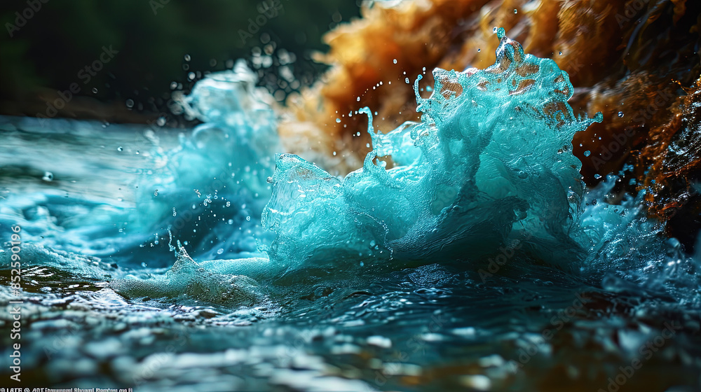 Fototapeta premium water splash in the water