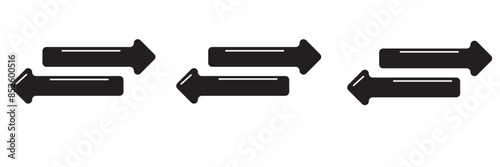 arrows data transfer icon, exchange arrow icons - Swap icon with two arrows
