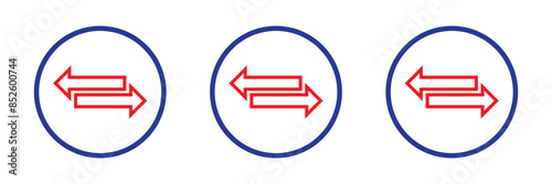 Transfer icon. Exchange arrow icon, vector illustration