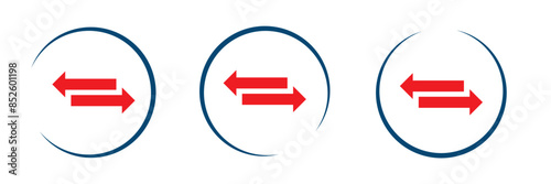 Transfer icon. Exchange arrow icon, vector illustration