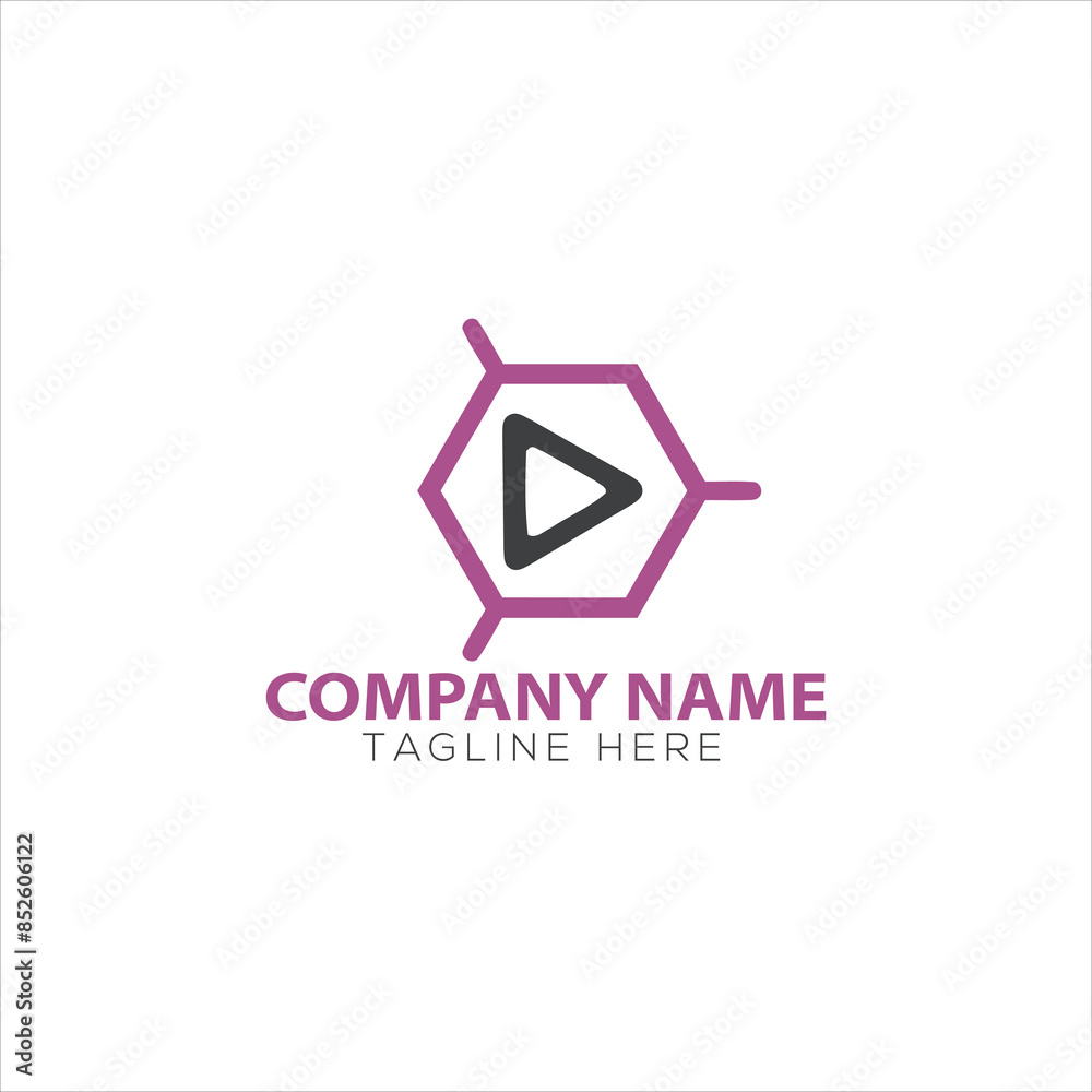 Play Button Media Player Logo for your business
Play Button Media Player Logo for your business