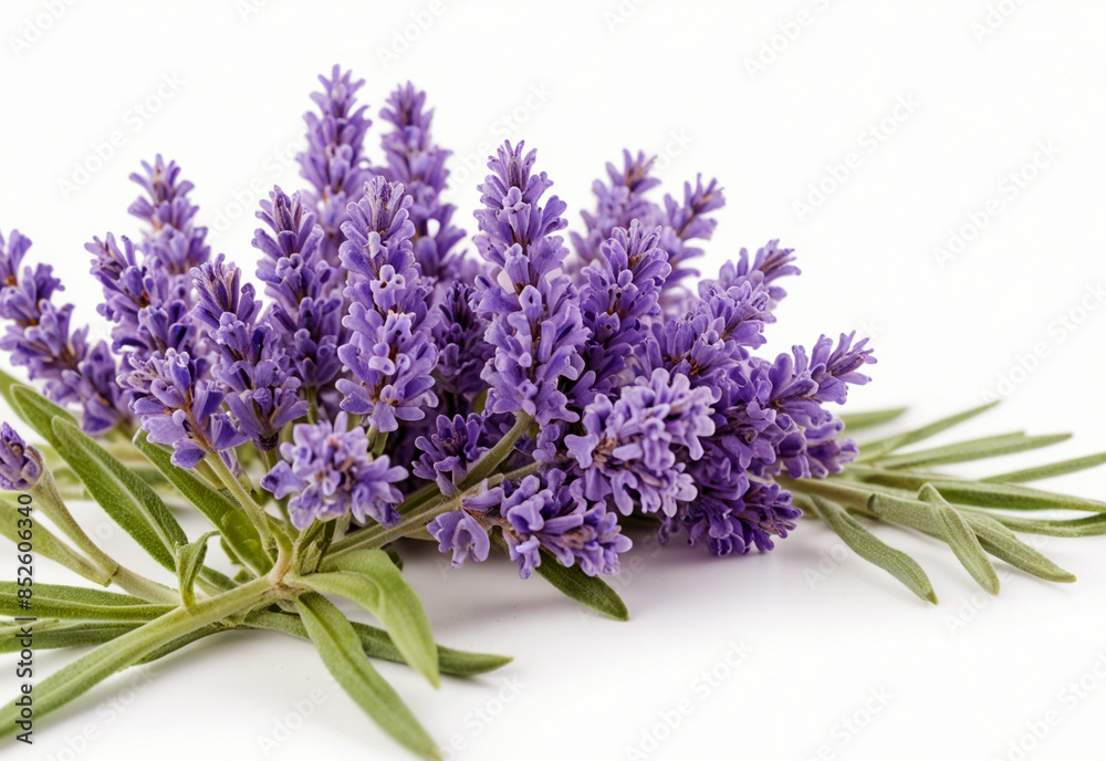 Fototapeta premium Lavender flower, isolated on white background