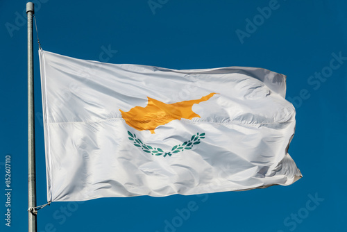 Obraz na płótnie The national flag of Cyprus