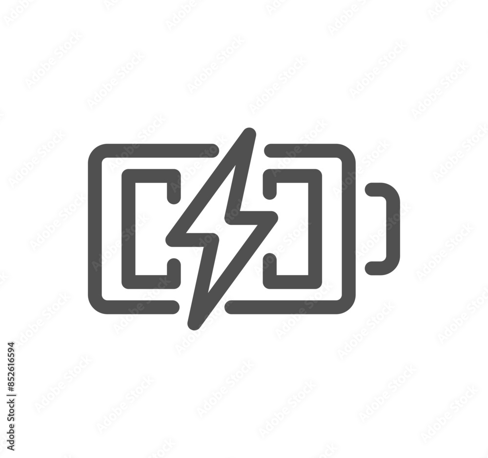 Swot analysis related icon outline and linear vector.
