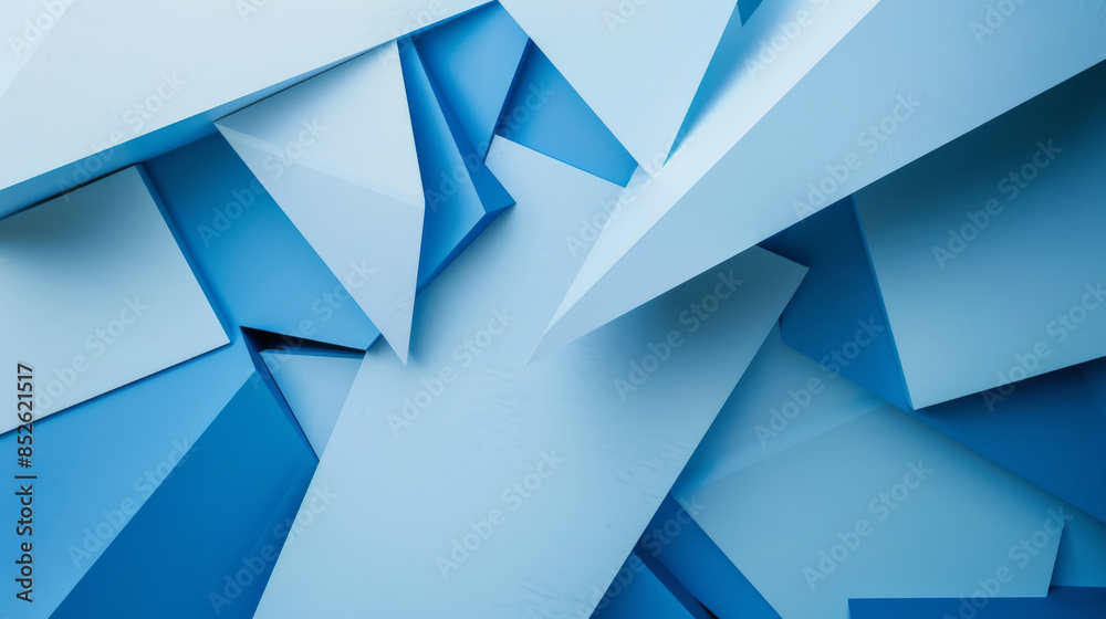 A complex arrangement of blue geometric forms create an abstract and textured visual, evoking modern art and structural ingenuity. A complex arrangement of blue geometric forms create an abstract and textured visual, evoking modern art and structural ingenuity.