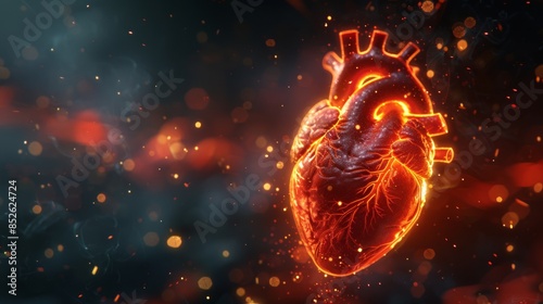 Fiery Heart in a Smoky Setting