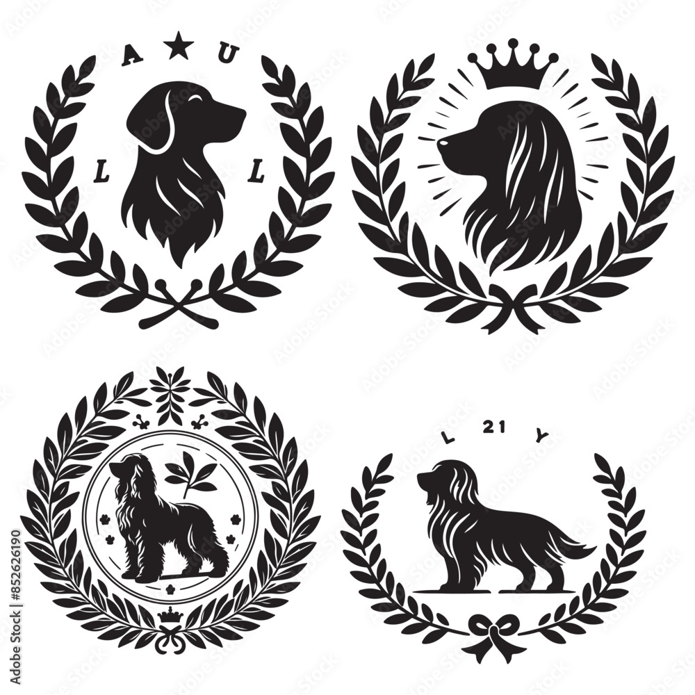 dog vector outline illustration Flat design dog and silhouette illustration vector eps dog vector outline illustration Flat design dog and silhouette illustration vector eps