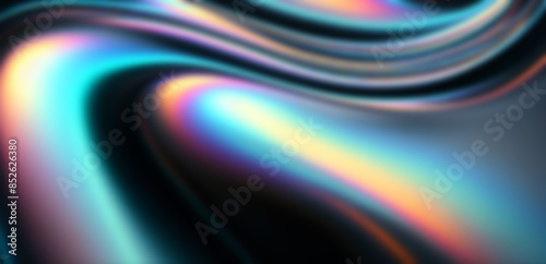 Holographic melted liquid chrome background in iridescent pearlescent hues.