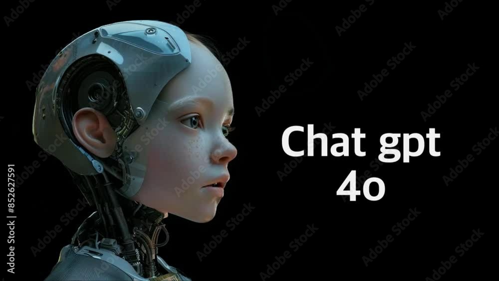 4K ChatGPT-4O AI Robot Portrait - Futuristic Digital Artwork 4K ChatGPT-4O AI Robot Portrait - Futuristic Digital Artwork