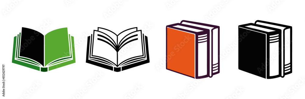 set of book icon 