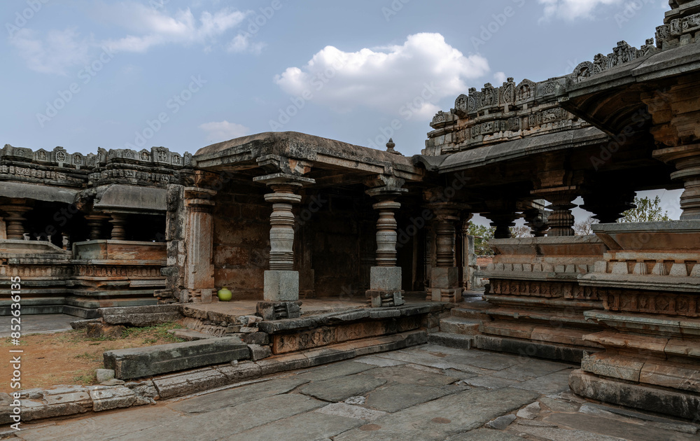 Veera Narayan Temple or Veeranarayana Temple in Belavadi. Karnataka. India Veera Narayan Temple or Veeranarayana Temple in Belavadi. Karnataka. India