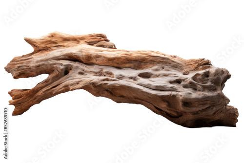 Driftwood Piece isolated on transparent background