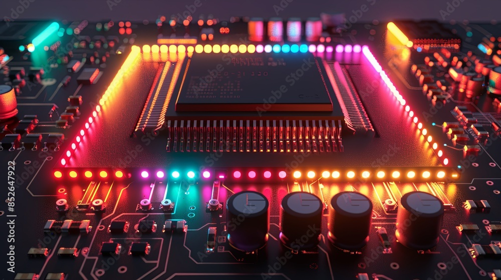 an abstract hardware board an abstract hardware board