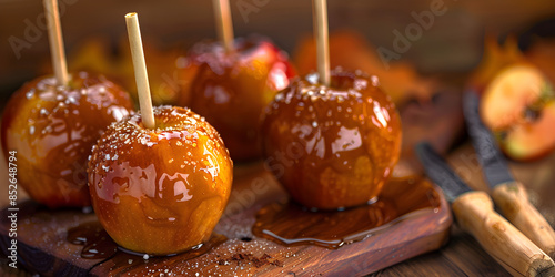 Halloween, Sticky Toffee Apples photo