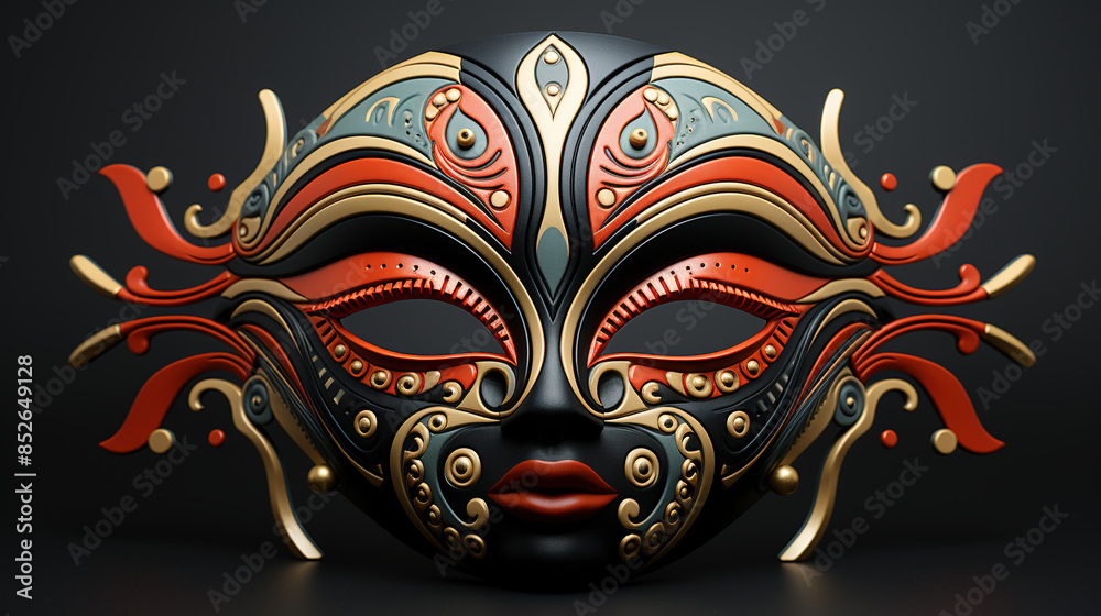Naklejka premium venetian carnival mask