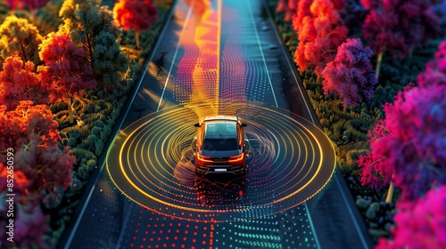 Autonomous Car LiDAR Sensing photo