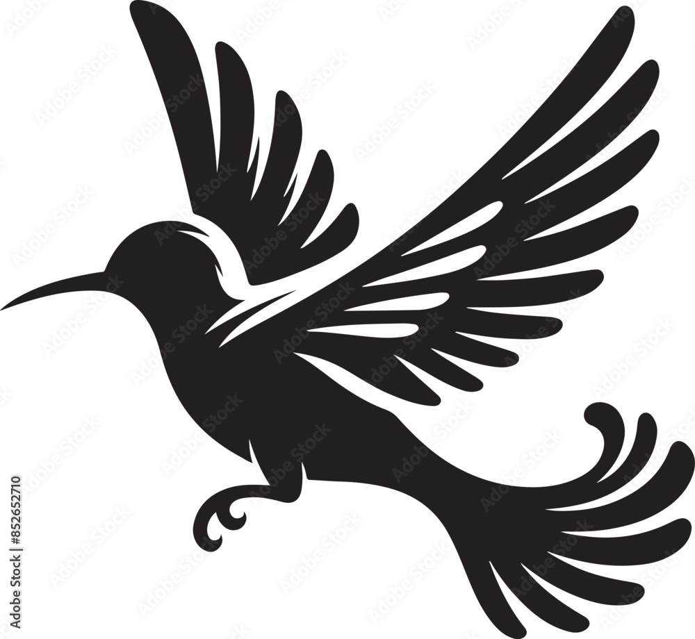 Obraz premium Bird silhouette vector illustration