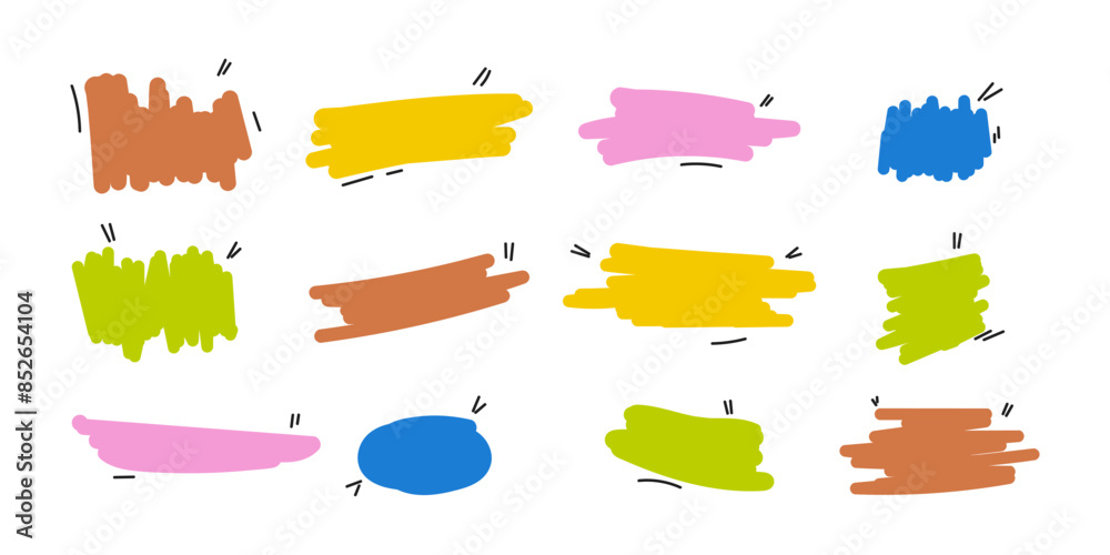 various frame textbox, doodle style. hand drawn. vector various frame textbox, doodle style. hand drawn. vector