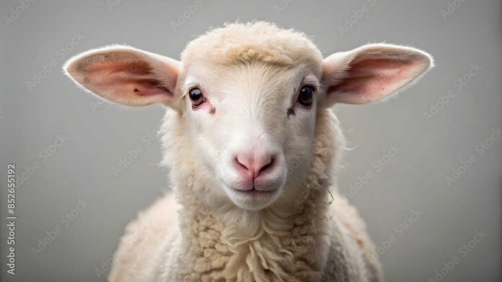 Fototapeta premium This Little Lamb Is Looking For A New Home. Will You Give Him One?