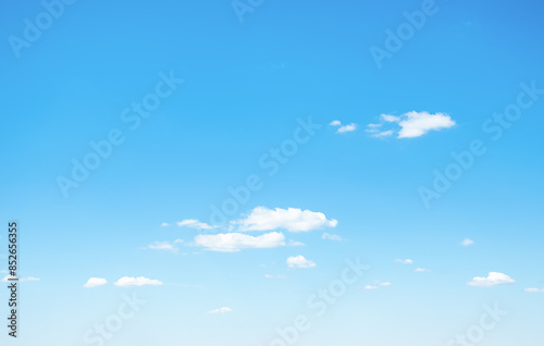 Fototapeta Naklejka Na Ścianę i Meble -  blue sky and a few light white clouds