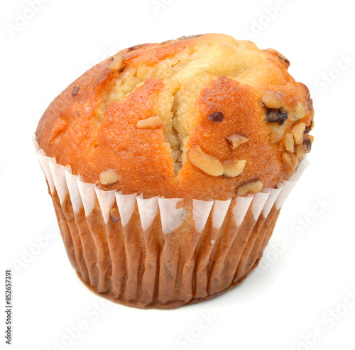 Isolated muffin on white background