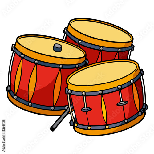 drum kit isolated on white, drum isolated, djembe drum, hand drawn illustration of a drum, vector illustration of a-drums -in-black outline 