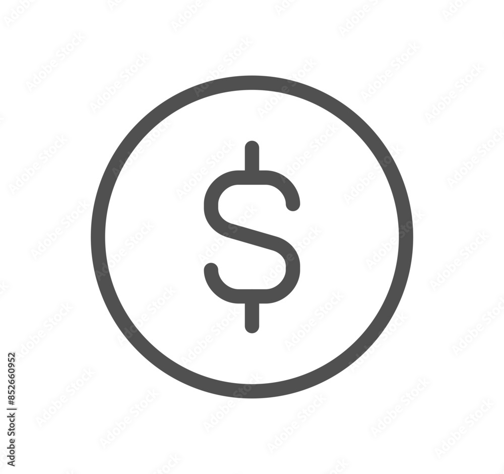 Obraz premium Currency related icon outline and linear vector. 