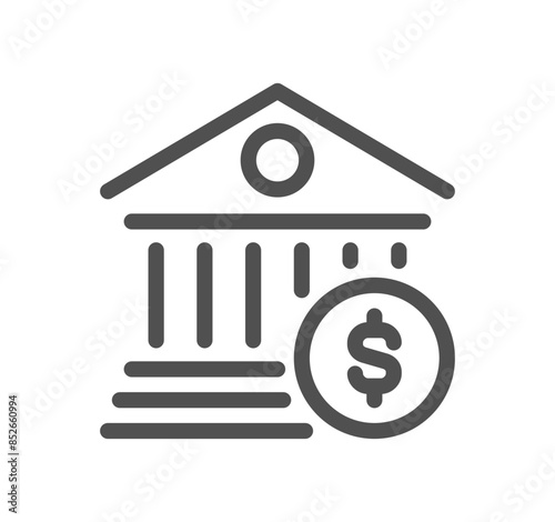 Currency related icon outline and linear vector. 