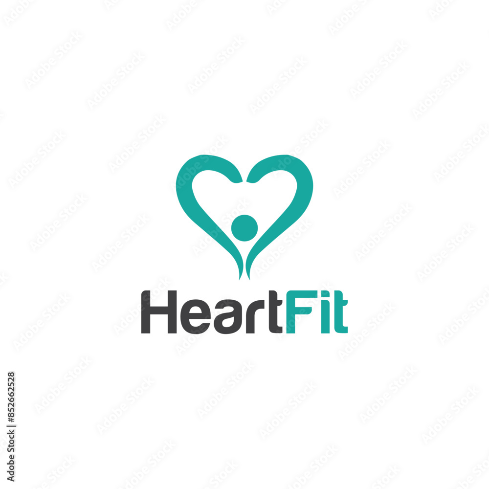 Heart Fit Logo Heart Fit Logo