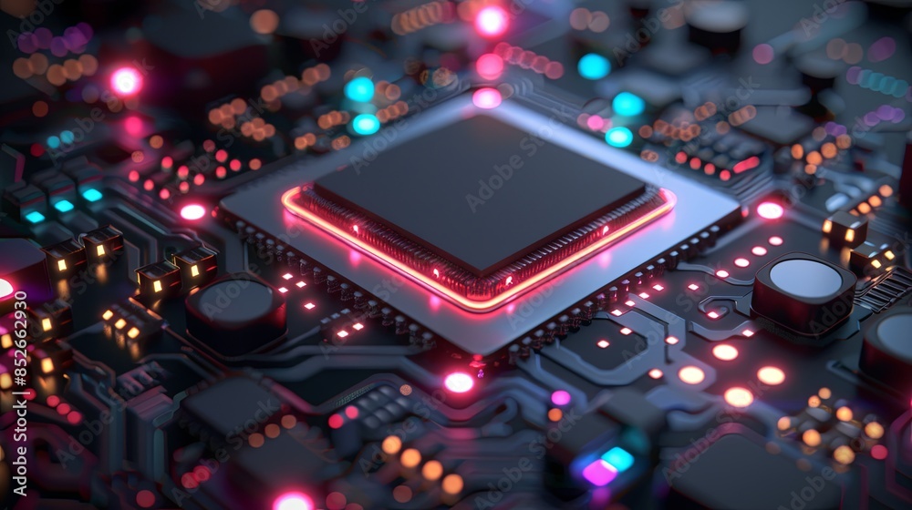 an abstract hardware board an abstract hardware board