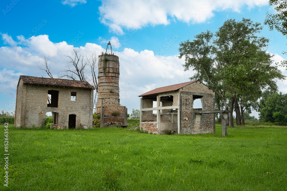 Fototapeta premium old abandoned furnace