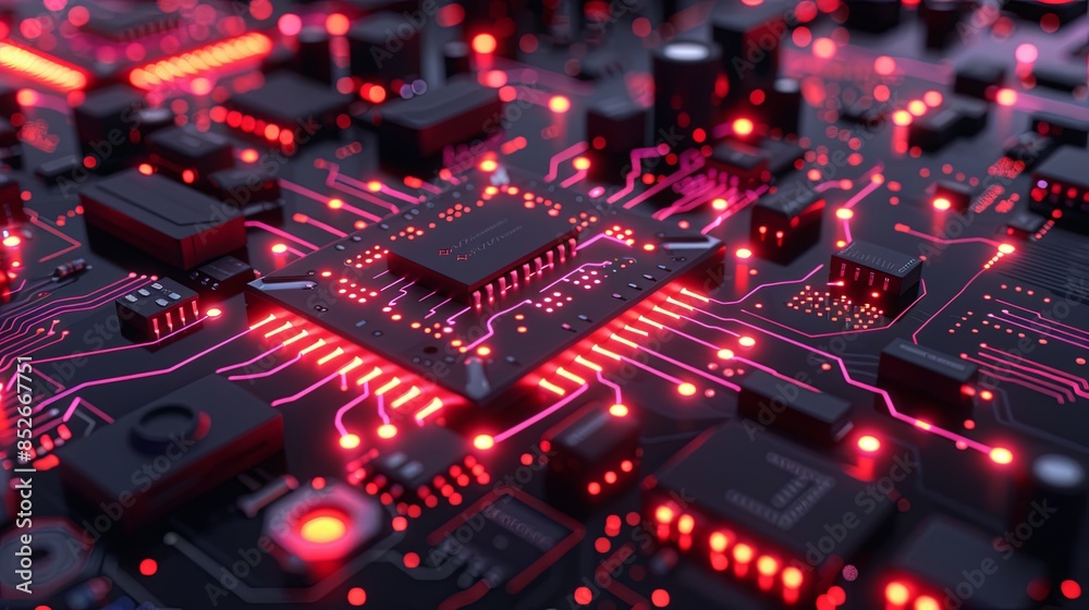 an abstract hardware board an abstract hardware board
