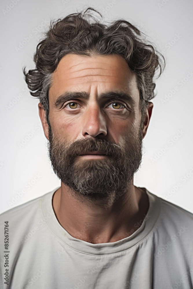 Emotional portrait of man.