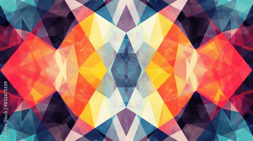 Abstract background with a variety of colorful geometric shapes. Abstract background with a variety of colorful geometric shapes.