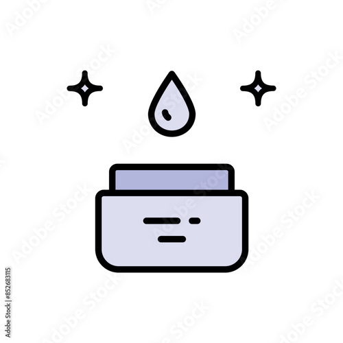 Eye Cream color icon. Simple element from skin care collection. Creative Eye Cream. Vector isolated drawing