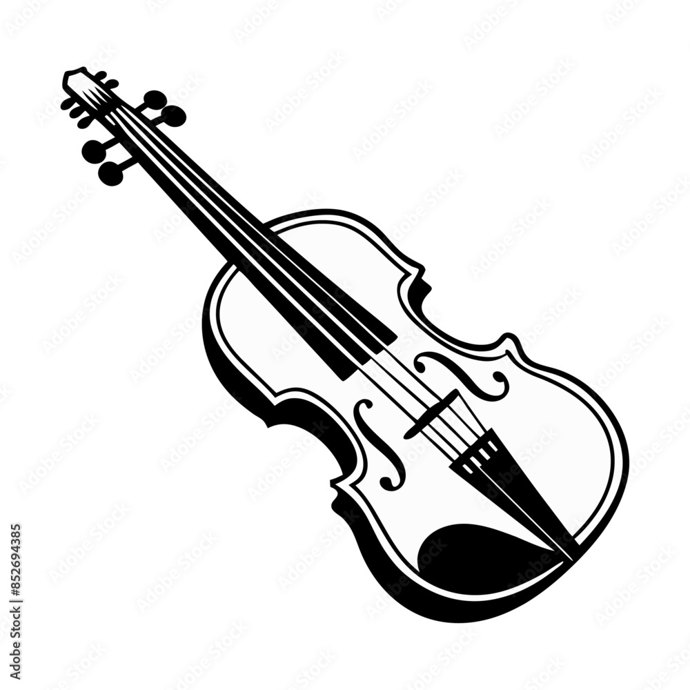 Fototapeta premium violin isolated on white