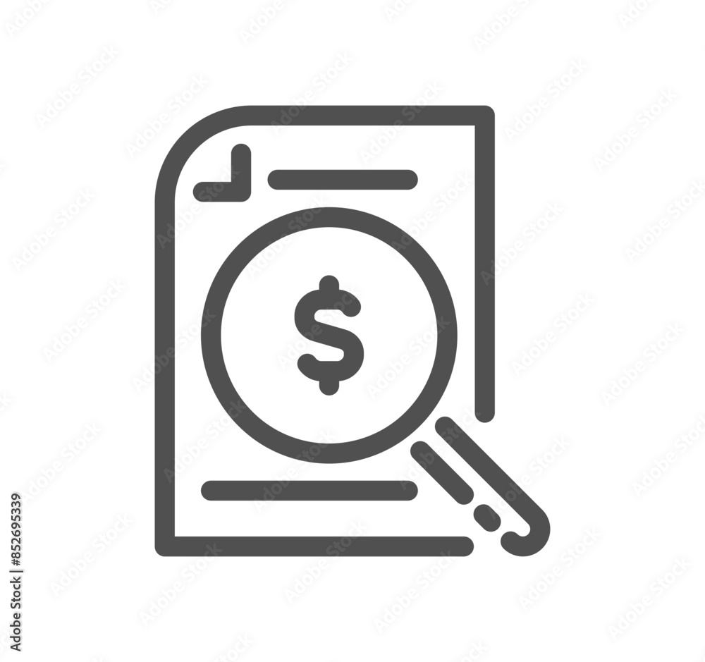 Invoice related icon outlne and linear vector.
Invoice related icon outlne and linear vector.