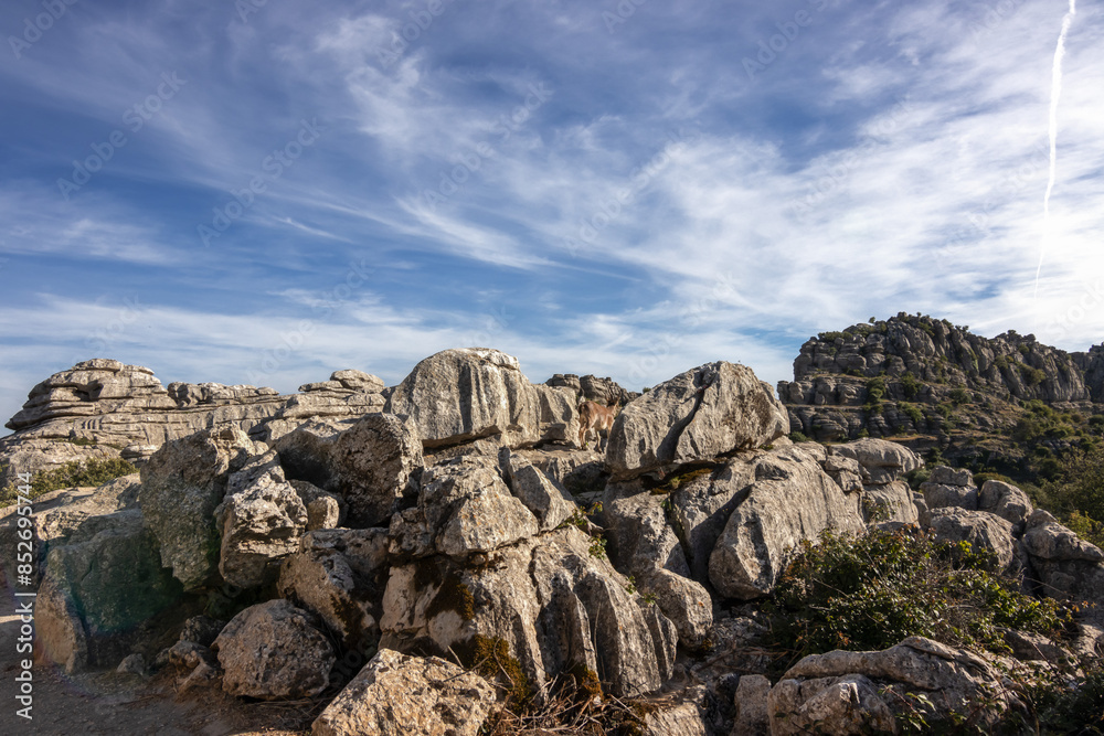El Torcal de Antequera is a natural area located in the province of Málaga, Andalusia, Spain. Capricious shapes that the various erosive agents have modeled in its limestone rocks. El Torcal de Antequera is a natural area located in the province of Málaga, Andalusia, Spain. Capricious shapes that the various erosive agents have modeled in its limestone rocks.