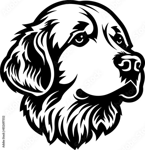 Wallpaper Mural Golden retriever vector transparent background PNG clipart Torontodigital.ca
